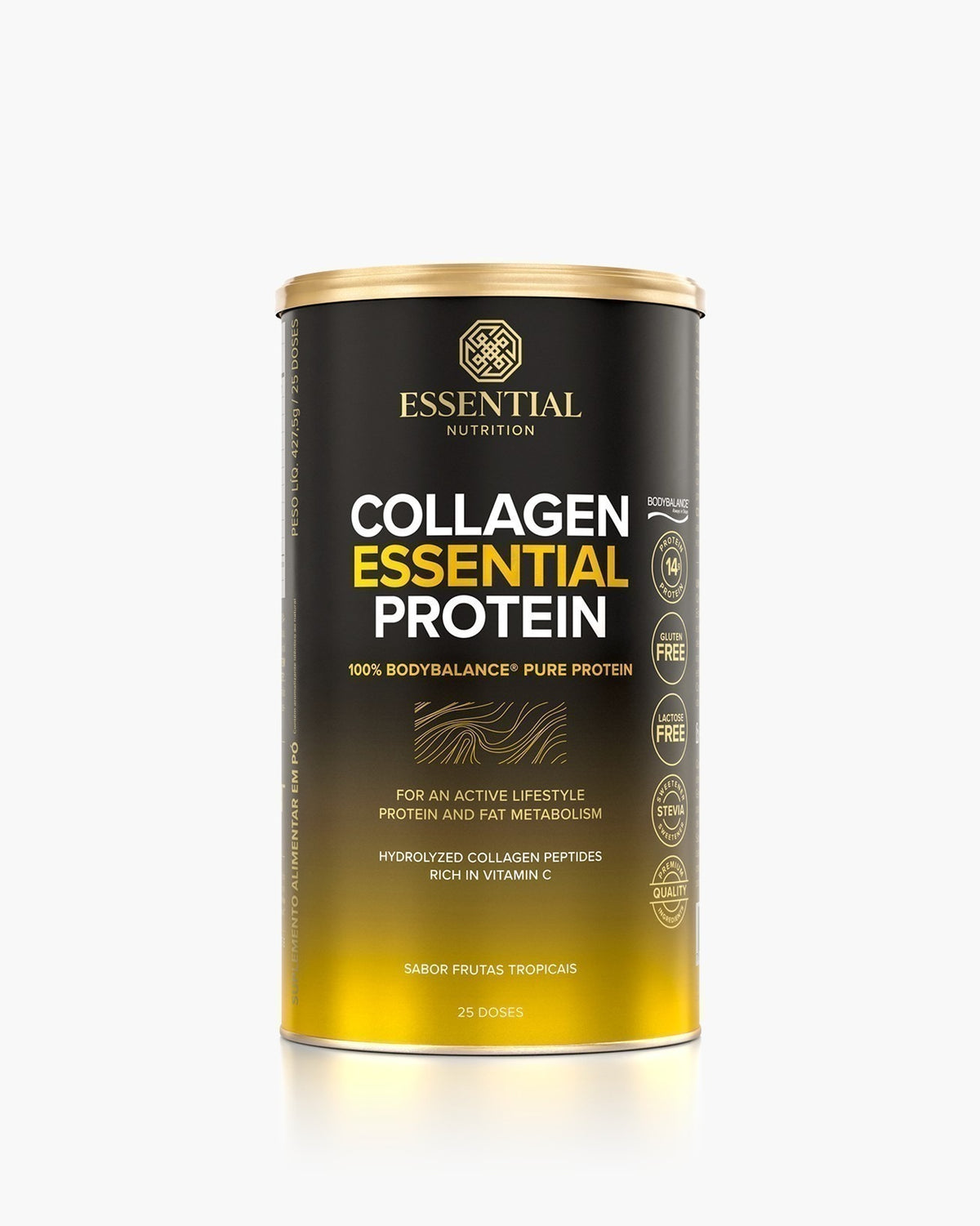 Collagen Essential Protein Frutas Tropicais Lata 427,5g | 25 doses